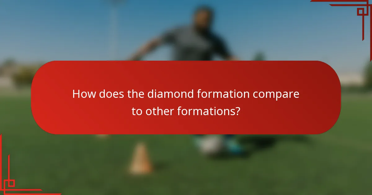 How does the diamond formation compare to other formations?